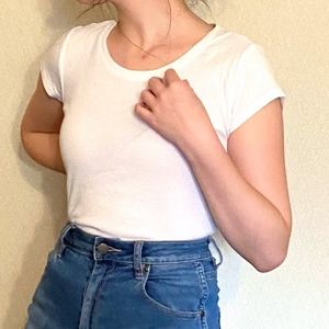 Fitted White Tee / T Shirt
